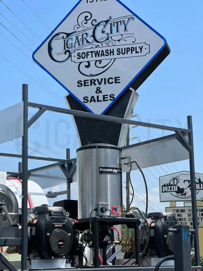 Dominator 7x16 Dual Hot Water Pressure Washing and Softwash Trailer Complete Rigs Cigarcity Softwash.