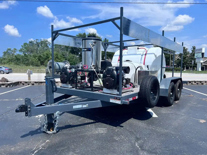 Dominator 7x16 Dual Hot Water Pressure Washing and Softwash Trailer Complete Rigs Cigarcity Softwash.