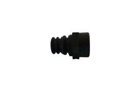 Black softwash quick connect fitting for pressure washer equipment