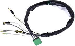 Softwash equipment wiring harness with connectors and green terminal block for pressure washer systems