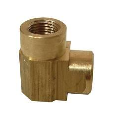 Brass 90-degree elbow fitting for softwash equipment systems