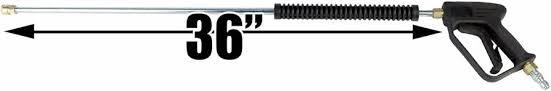 36-inch softwash wand with trigger gun for pressure washing equipment