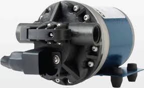 Blue and black softwash pump for professional cleaning equipment