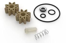 Softwash pump repair kit with impellers, seals, and springs for equipment maintenance