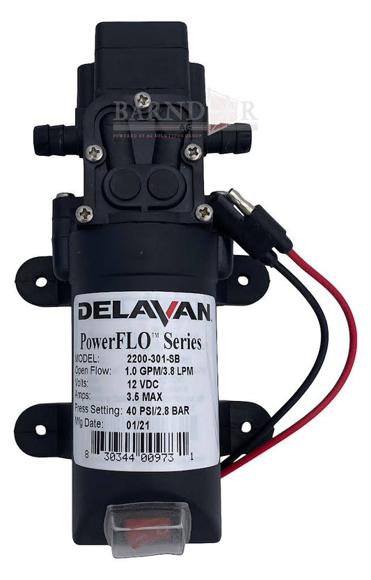 Delavan 2200-301-SB 1GPM,DEMAND,THRD,12VDC,W/ON-OFF SWITCH