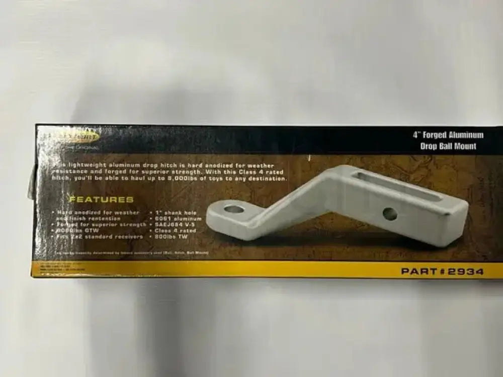 Draw Tite 2IN X 2IN RECEIVER 1IN SHANK HOLE 4IN DROP ALUMINUM  Cigarcity Softwash.