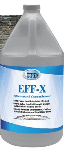 EFF-X Efflorescence & Calcium Remover for softwash cleaning, safe and effective stain removal solution