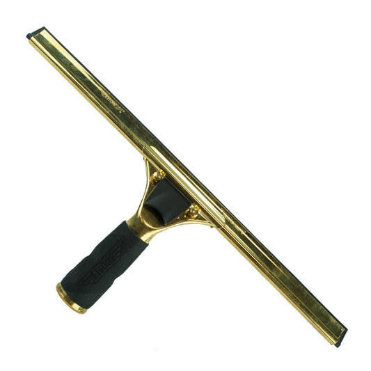 Ettore Complete Quick Release Brass with Rubber Grip Squeegee WindowCleaner.com