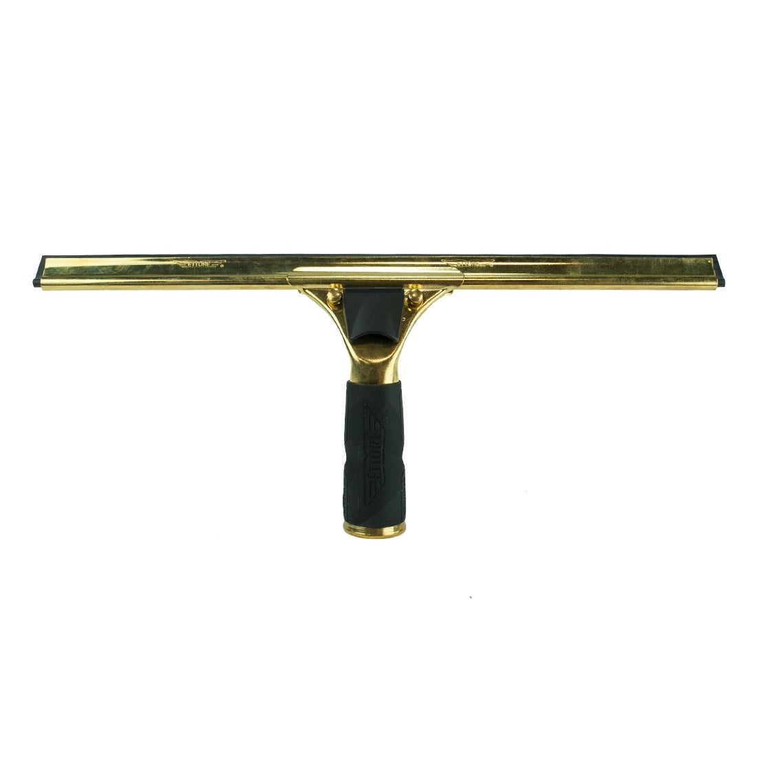 Ettore Complete Quick Release Brass with Rubber Grip Squeegee WindowCleaner.com