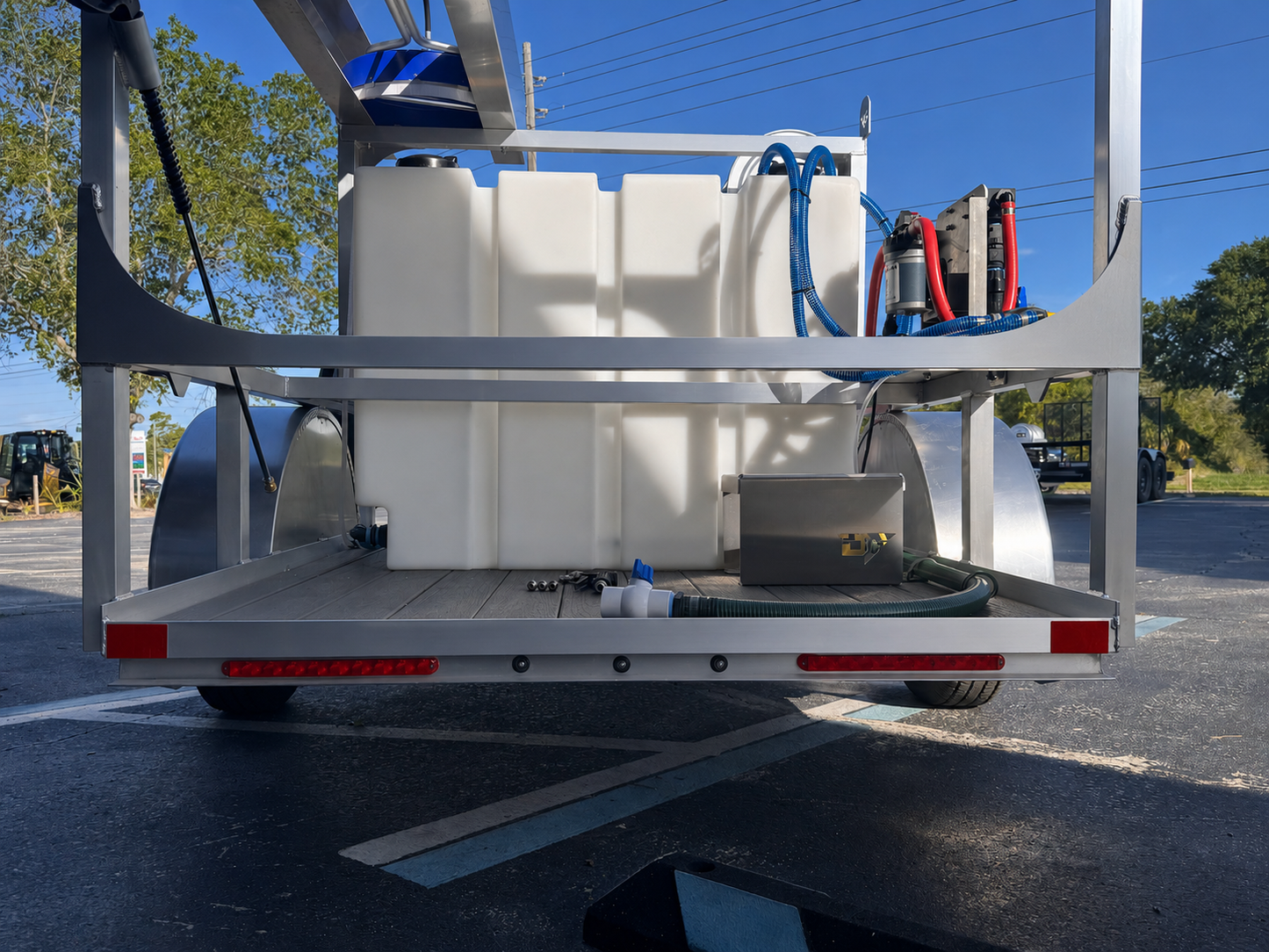 The Micro Series - 5x10 Aluminum Pressure & Softwash Trailer