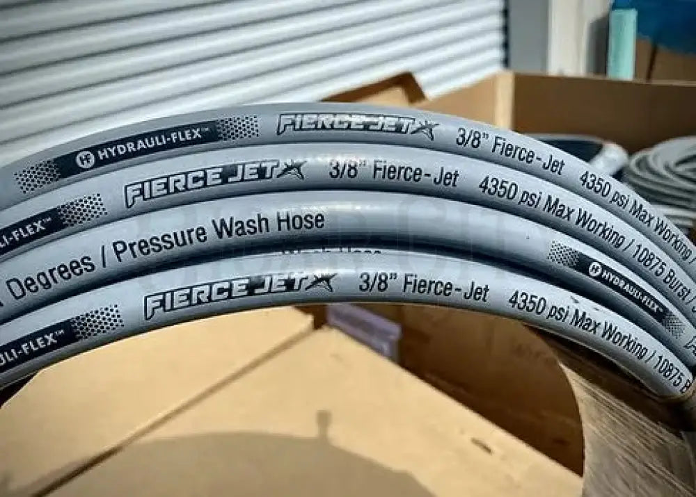 Fierce Jet Pressure Hose 1/2" 50ft Gray 2 Wire 6200psi PWS208-GY-50 Hoses Cigarcity Softwash.