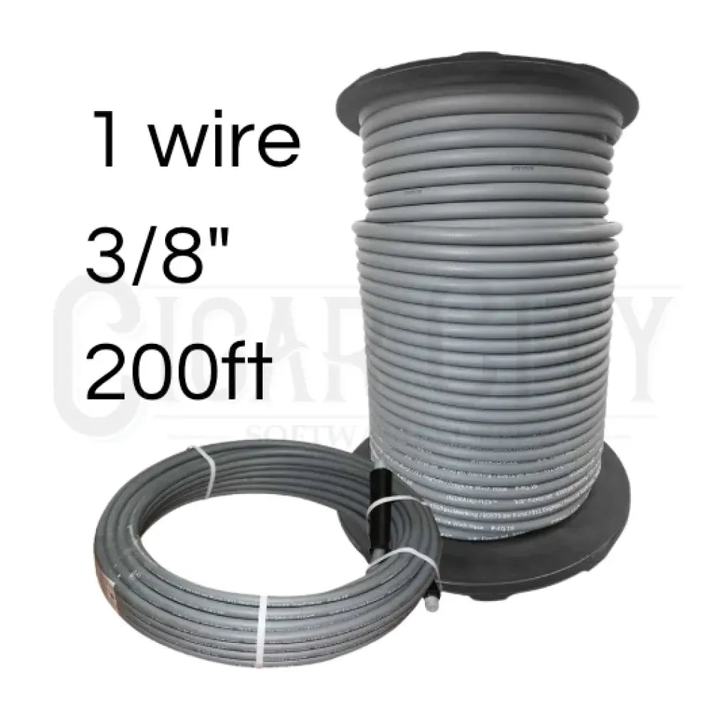 Fierce Jet Pressure Hose 3/8" 200ft Gray 1 Wire 4250psi PWS106-GY-200 Hoses Cigarcity Softwash.