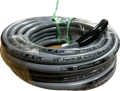 Fierce Jet Pressure Hose 3/8" 200ft Gray 2 Wire 7250psi PWS206-GY-200 Hoses Cigarcity Softwash.