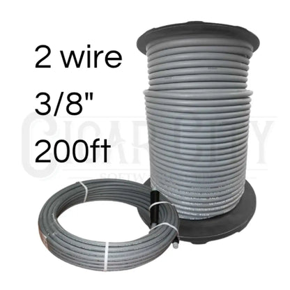 Fierce Jet Pressure Hose 3/8" 200ft Gray 2 Wire 7250psi PWS206-GY-200 Hoses Cigarcity Softwash.