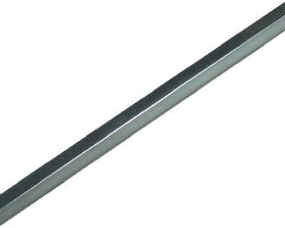 The STEELWORKS BOLTMASTER 11175 STL Key Stock is a 12-inch long, zinc-plated, cold-rolled square steel bar measuring 5/16 of an inch.