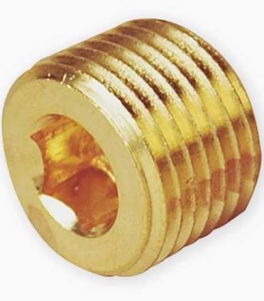 1/2″ Brass Allen Head Plug (Hex Socket Pipe Plug)