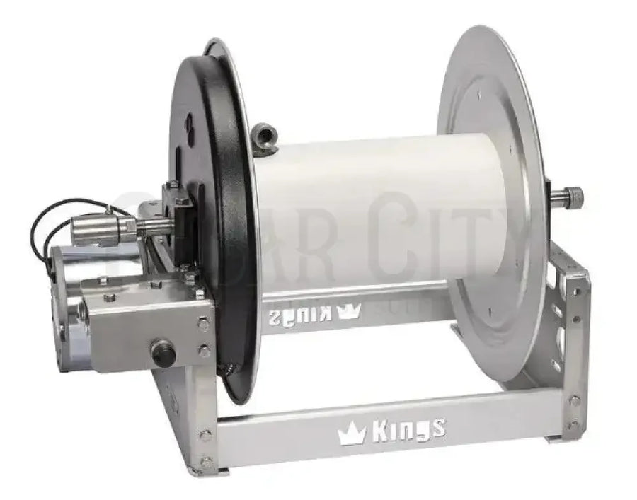Kings 12" Electric Reel, Aluminum, 1" Manifold KR3A12E Hose Reels Cigarcity Softwash.