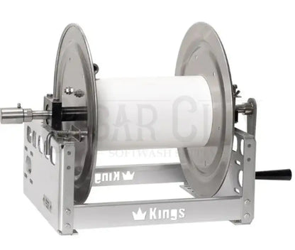 Kings 12" Manual Reel, Aluminum, 1" Manifold KR3A12 Hose Reels Cigarcity Softwash.