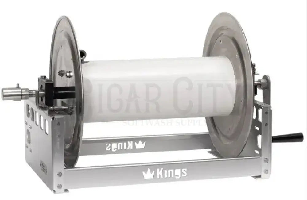 Kings 18" Manual Reel, Aluminum, 1/2" Manifold KR1A18 Hose Reels Cigarcity Softwash.