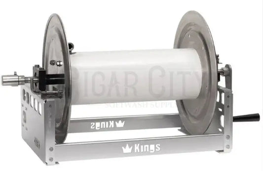 Kings 18" Manual Reel, Aluminum, 1/2" Manifold KR1A18 Hose Reels Cigarcity Softwash.