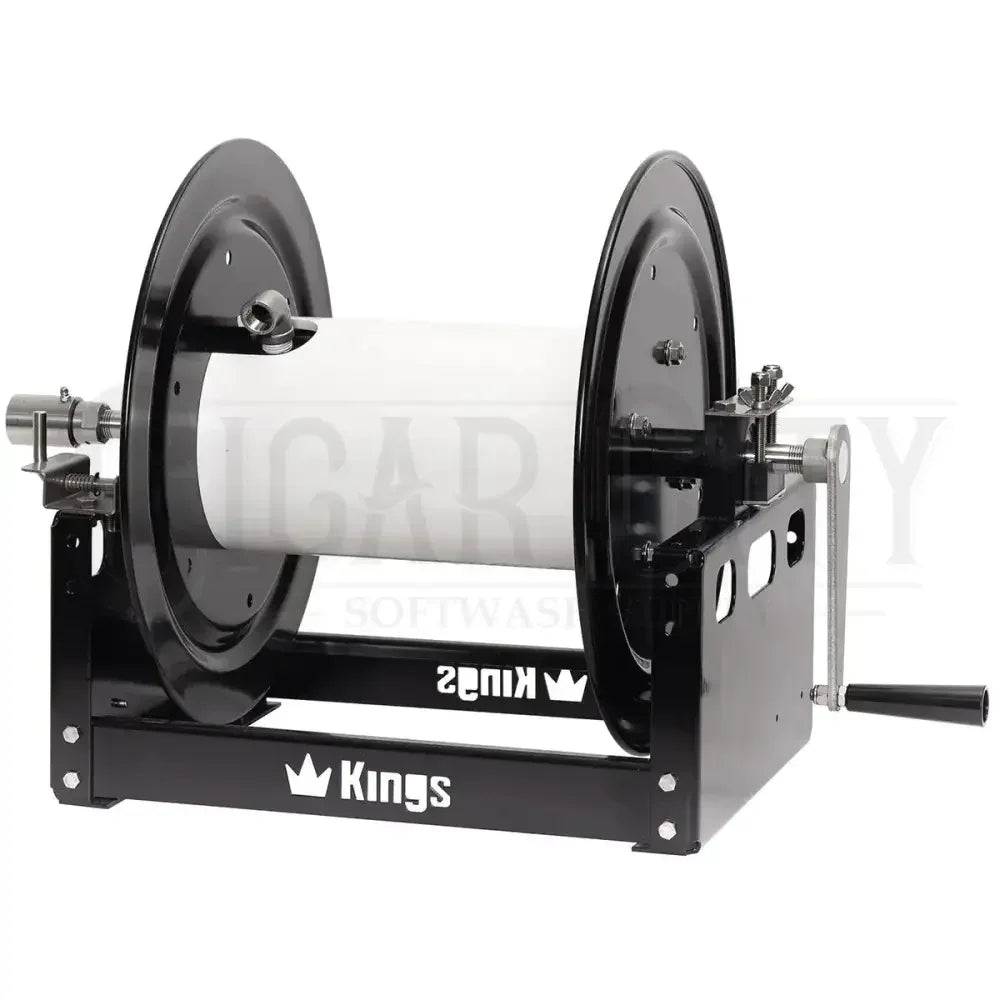 Kings 18" Manual Reel, Steel, 1/2" Manifold KR1S18 Hose Reels Cigarcity Softwash.