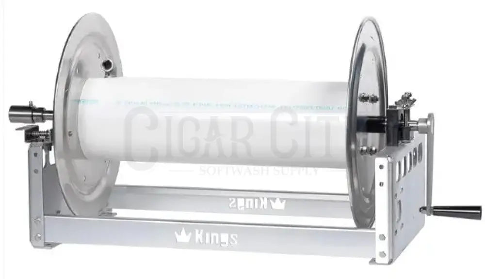 Kings 22" Manual Reel, Aluminum, 1/2" Manifold KR1A22 Hose Reels Cigarcity Softwash.