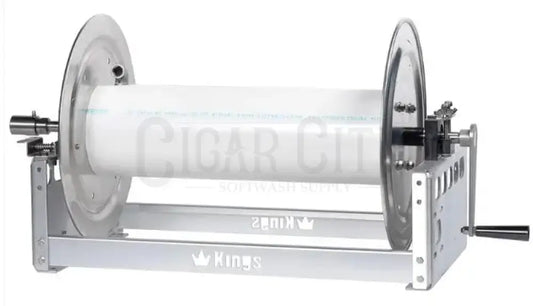 Kings 22" Manual Reel, Aluminum, 1/2" Manifold KR1A22 Hose Reels Cigarcity Softwash.