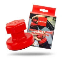 Red softwash polishing pad & sponge set for professional cleaning equipment