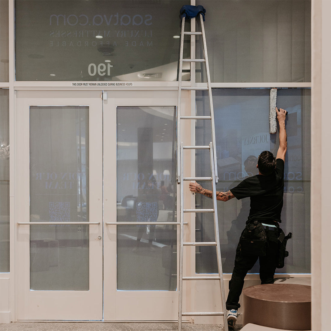 Metallic Ladder Aluminum Bottom Section - 6 Foot WindowCleaner.com