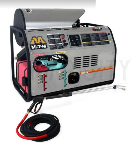 Mi-T-M HDB Skid Gasoline Belt Drive- 3.9gpm, 3000PSI, General Pump HDB-3004-0H6G  Cigarcity Softwash.