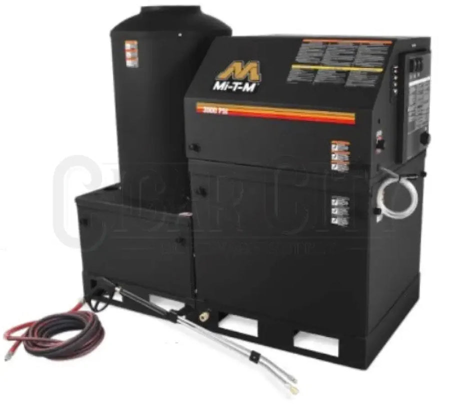 Mi-T-M HEG Belt Drive Series Hot Water Pressure Washer 3.9gpm, 3000PSI, General Pump HEG-3004-0E3G  Cigarcity Softwash.