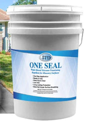 One Seal water-based silicone penetrating repellent for masonry surfaces, ideal for softwash cleaning solutions