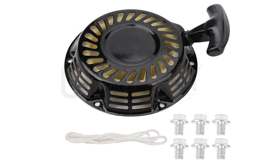 Predator 212 Pull Start Assembly, Replacement Predator 212cc Recoil Starter 5.5HP 6.5HP 7HP Coleman CT200U BT200X Trail CT200U-EX TrailMaster MB200 Go Kart Champion 196cc Generator Pull Starter Kit  Cigarcity Softwash.