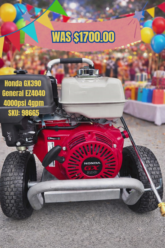 BE Scratch & Dent Honda GX390 w/ General EZ4040 4000psi 4gpm  PE-4013HWPAGEN (98665)
