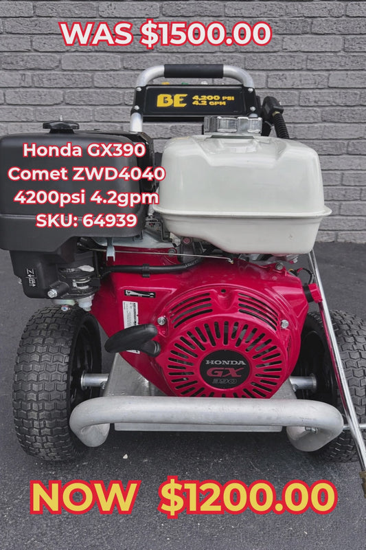 BE Scratch & Dent Honda GX390 w/ Comet ZWD4040 4200psi 4.2gpm B4213HACS (64939)