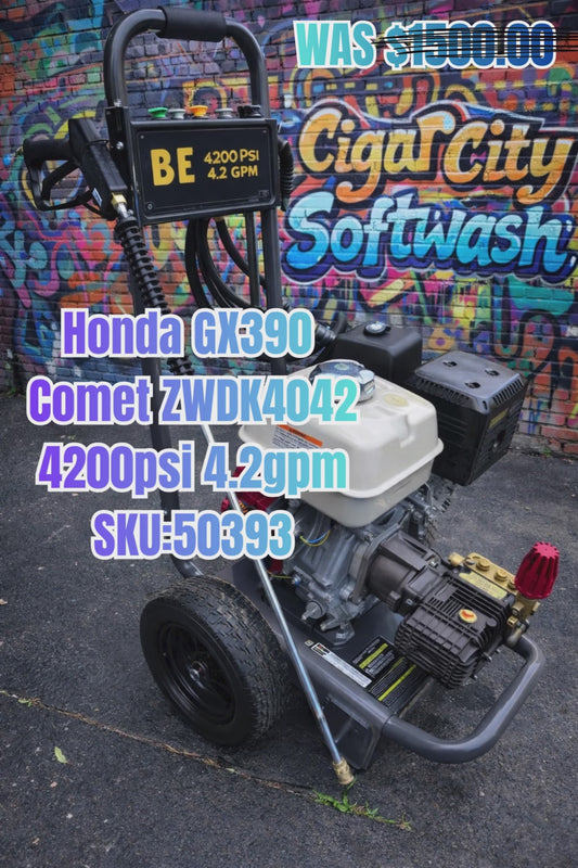 BE Scratch & Dent Honda GX390 w/ Comet ZWDK4042 4200psi 4.2gpm B4213HC (50393)