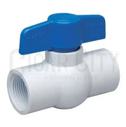 PVC Threaded Ball Valve - White Fittings Cigarcity Softwash.