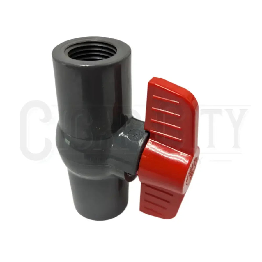 Red 1/2” Shutoff Valve  Cigarcity Softwash.