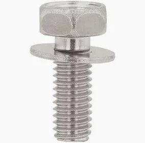 Stainless steel hex bolt with washer for softwash equipment parts