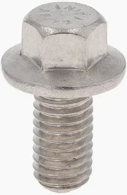 Stainless steel flange bolt with hex head for softwash equipment assembly