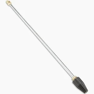Softwash wand with brass fittings and black grip for professional pressure washing equipment