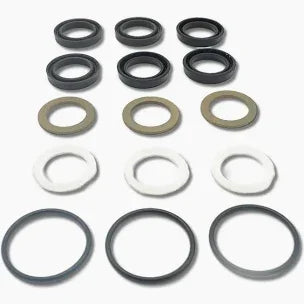 Assorted softwash pump seals and O-rings for equipment maintenance and repair