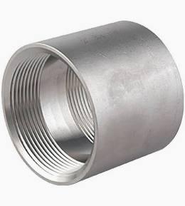 Stainless steel threaded pipe fitting for softwash equipment systems