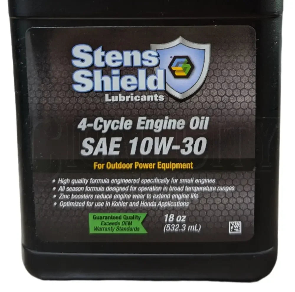 Single Bottle Stens Shield 4-Cycle Engine Oil SAE 10W-30 18oz Maintenance
