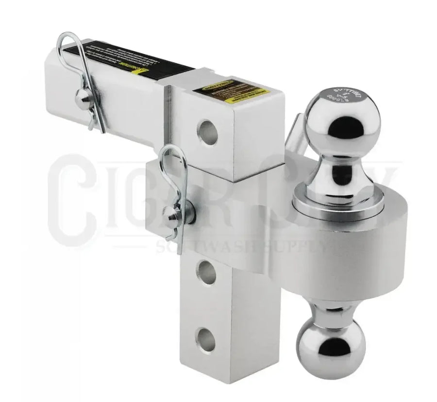 Smittybilt Aluminum Adjustable 6" Drop Hitch  Cigarcity Softwash.