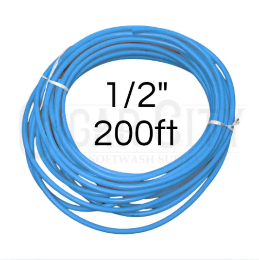 Soft Jet Softwash Hose 1/2" x 200ft - Blue 08-BL-SOFTJET-200 Hoses Cigarcity Softwash.