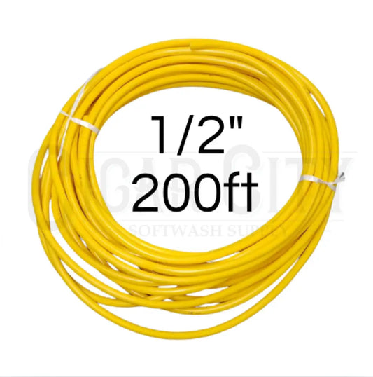 Soft Jet Softwash Hose 1/2" x 200ft - Yellow 08-YW-SOFTJET-200 Hoses Cigarcity Softwash.