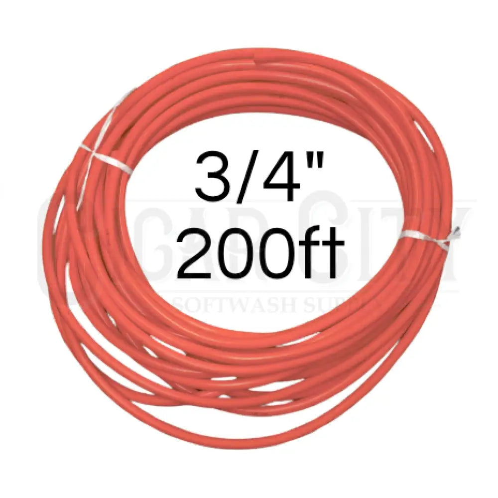 Soft Jet Softwash Hose 3/4" x 200ft - Red 12-RD-SOFTJET-200 Hoses Cigarcity Softwash.