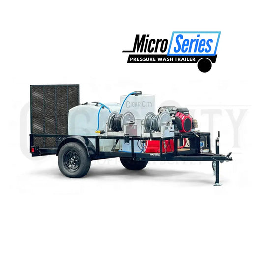 The Micro Series - 5x10 Downstream Pressure Washing Trailer Complete Rigs Cigarcity Softwash.