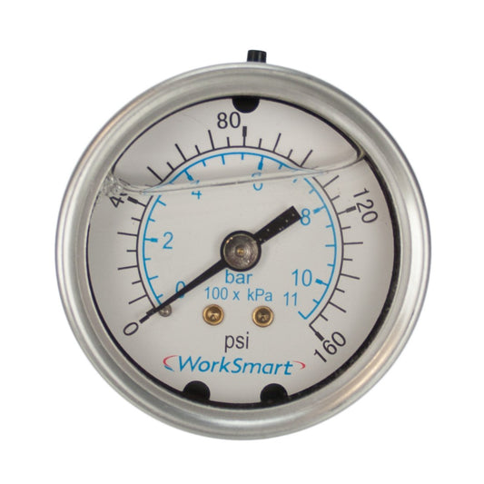 Tucker 0-160 PSI Liquid Filled Pressure Gauge WindowCleaner.com